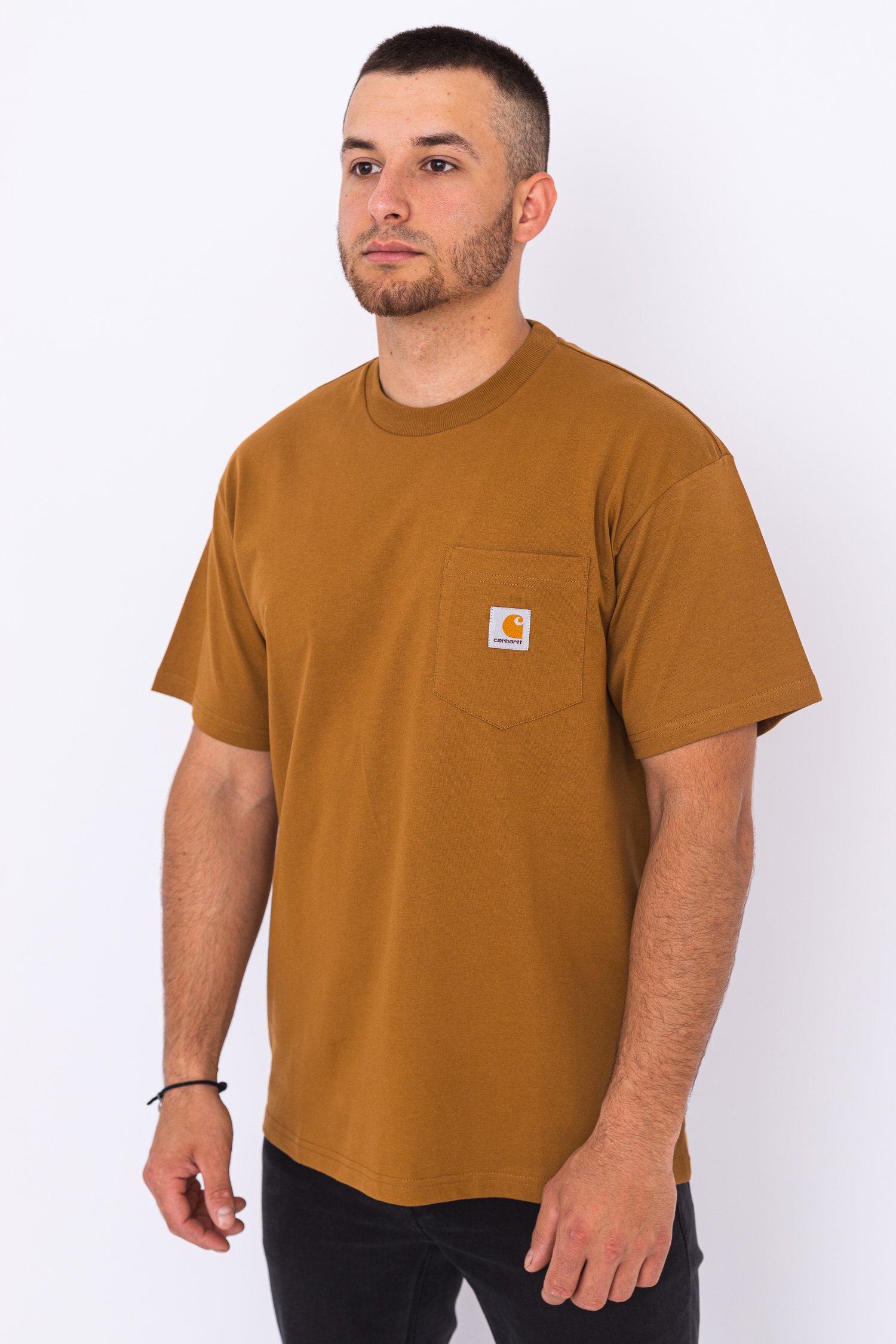 carhartt pocket t shirt brown